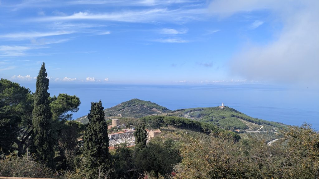 view while e-biking in southern tuscany